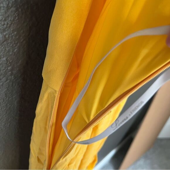 NWT Revolve x Lovers & Friends Taylor Gown in Golden Rod | size XS - Picture 8 of 11